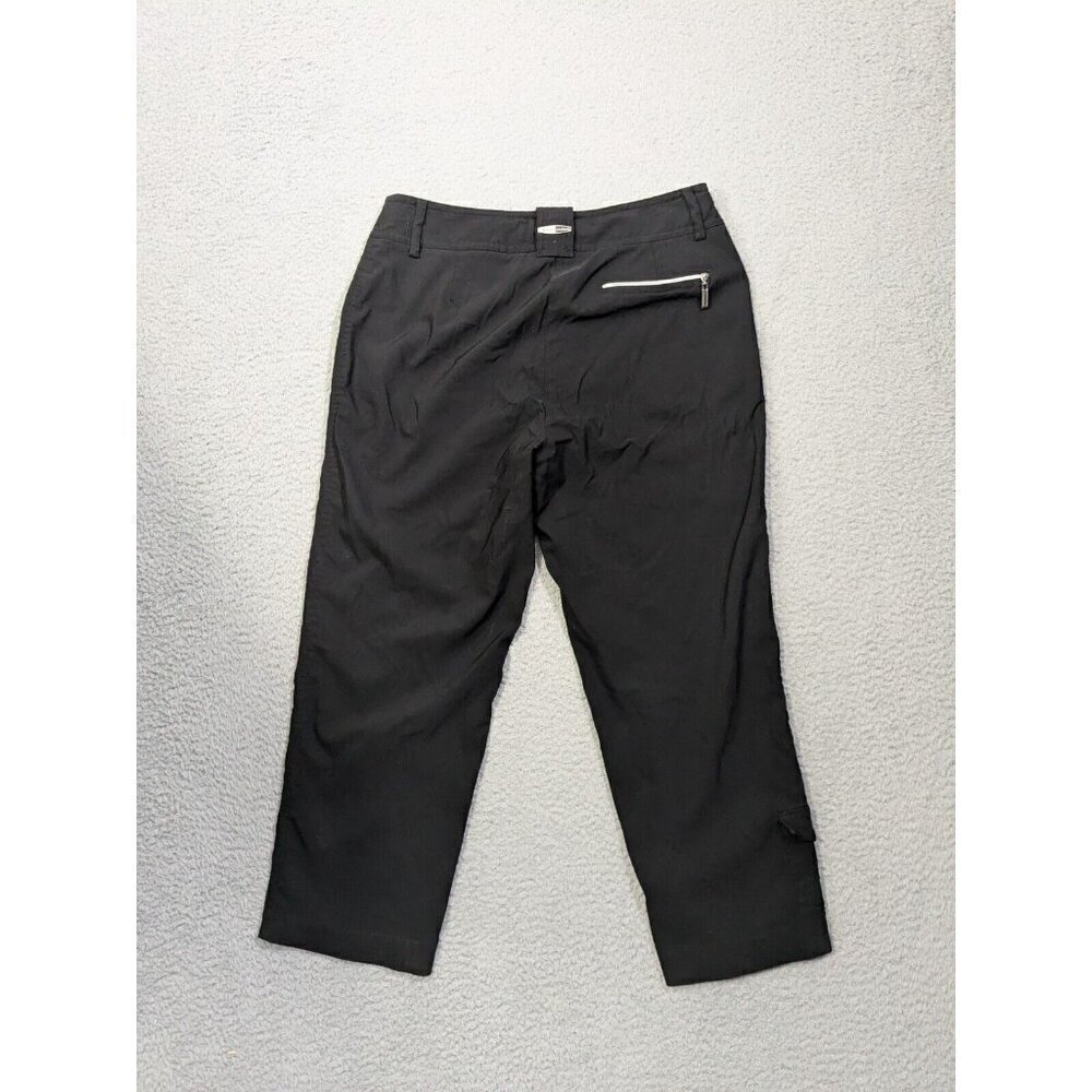Jamie Sadock Pants Womens 4 Golf Capri Cropped Nylon Rayon Stretch Black - Picture 2 of 16